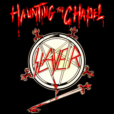 Slayer Haunting The Chapel (Colored Vinyl, Red & White Marble) Vinyl - Paladin Vinyl