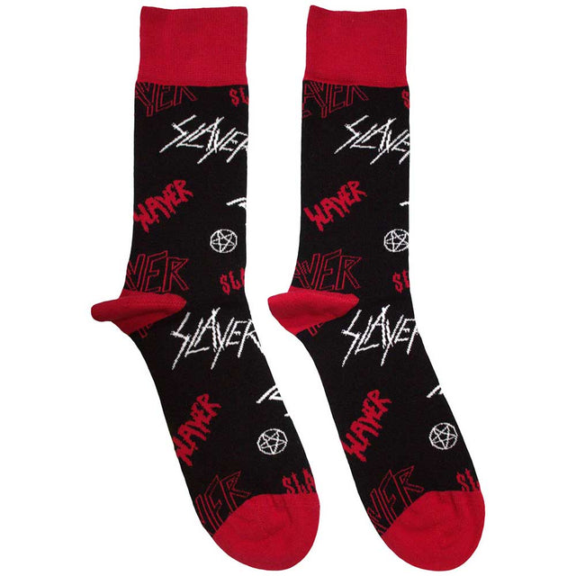 SLAYER - Logos Pattern [Socks]