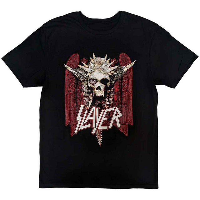 SLAYER - Camiseta roja con clavos