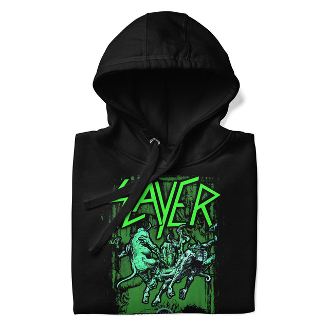 Slayer Neon Hell Awaits Classic Hoodie