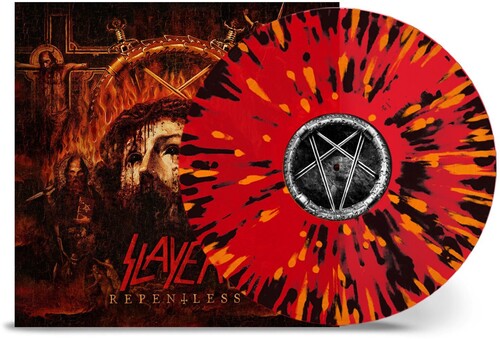 Slayer - Repentless - Rojo transparente con salpicaduras de naranja y negro [Vinilo]