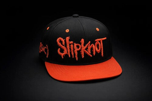 Slipknot - Slipknot - Embroidered Logo with Don't Judge Underbill - 6 Panel Flatbill Snapback Cap - Black/Red [Hat]