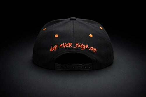 Slipknot - Slipknot - Embroidered Logo with Don't Judge Underbill - 6 Panel Flatbill Snapback Cap - Black/Red [Hat]