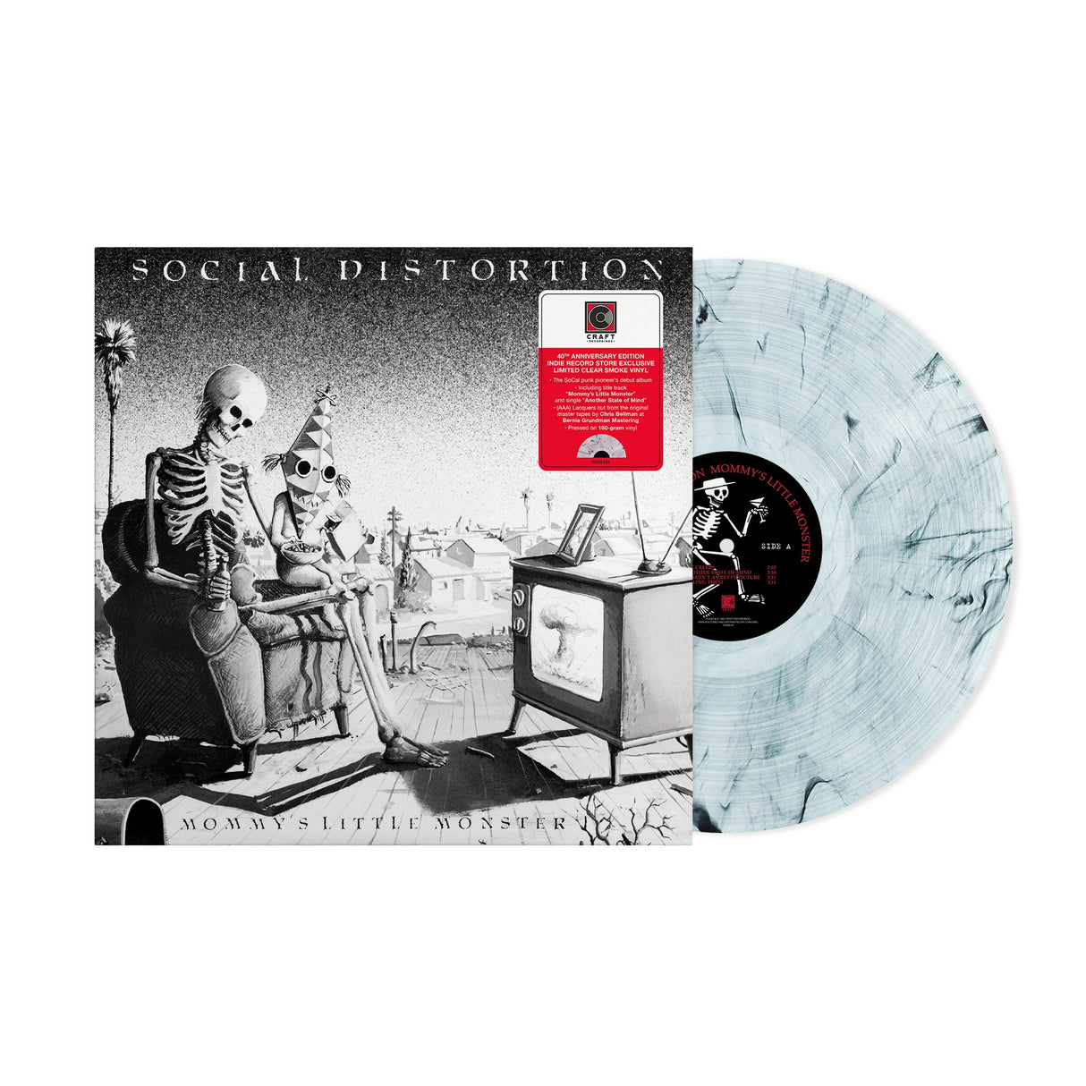 Social Distortion Mommy's Little Monster [40th Anniversary] [Clear Smoke LP] Vinyl - Paladin Vinyl