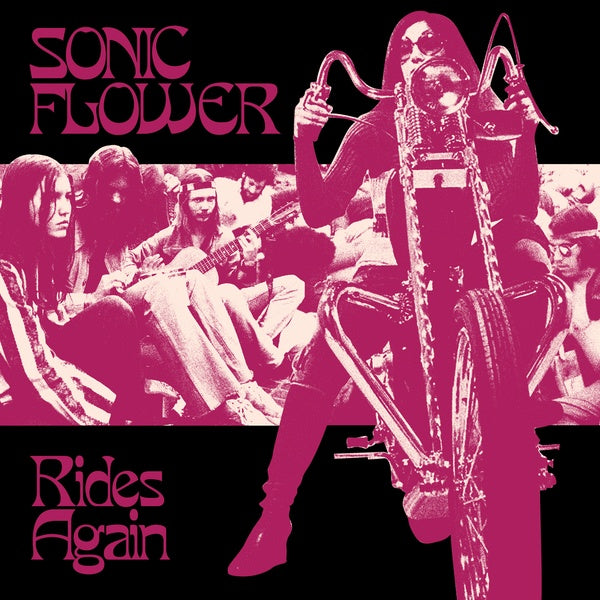 SONIC FLOWER - Rides Again (Alternate Cover) (White/Black/Pink Striped Vinyl) [Vinyl]
