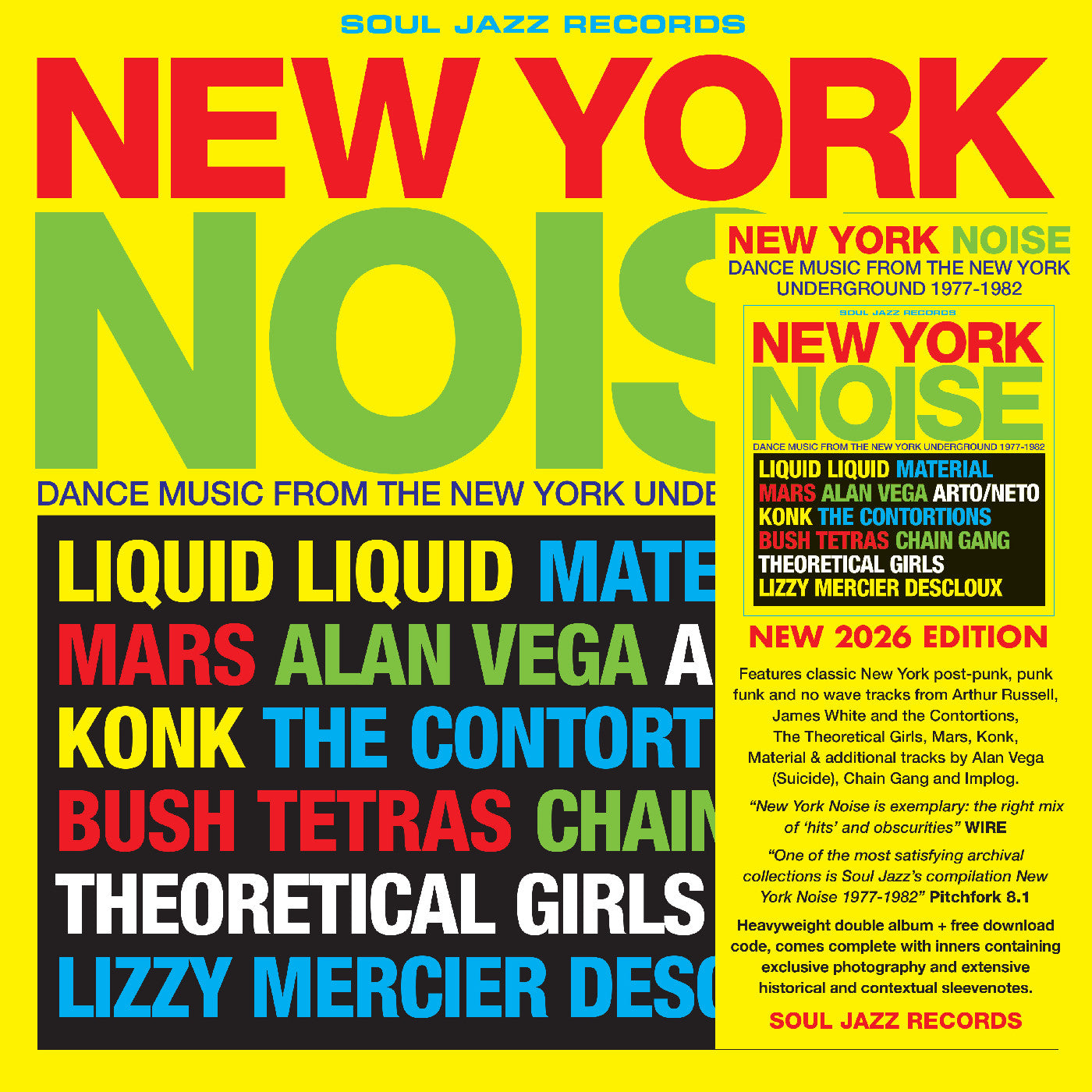 Soul Jazz Records Presents - New York Noise - Dance Music From The New York Underground 1978-82 [Vinyl]
