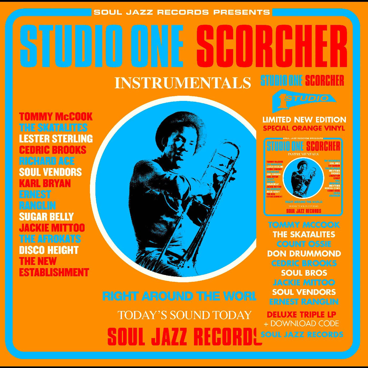 Soul Jazz Records presenta - STUDIO ONE SCORCHER (VINILO NARANJA TRANSPARENTE) [Vinilo]