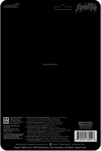 Super7 - Spinal Tap - ReAction Figures Wv2 - Derek Smalls (None More Black) (Collectible, Action Figure) [Action Figure]