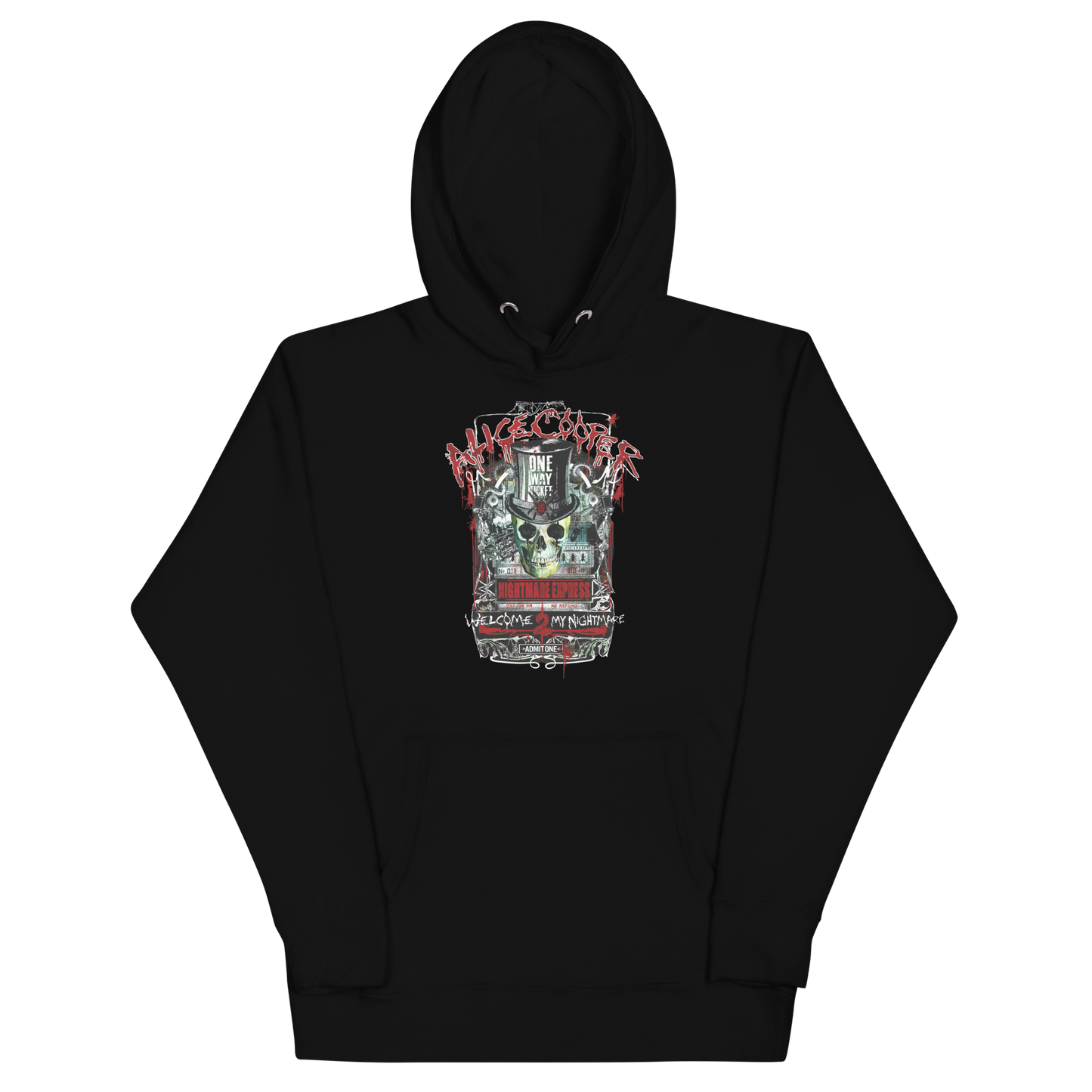 MERCHMOMENT Alice Cooper Nightmare Express Classic Hoodie [Apparel]