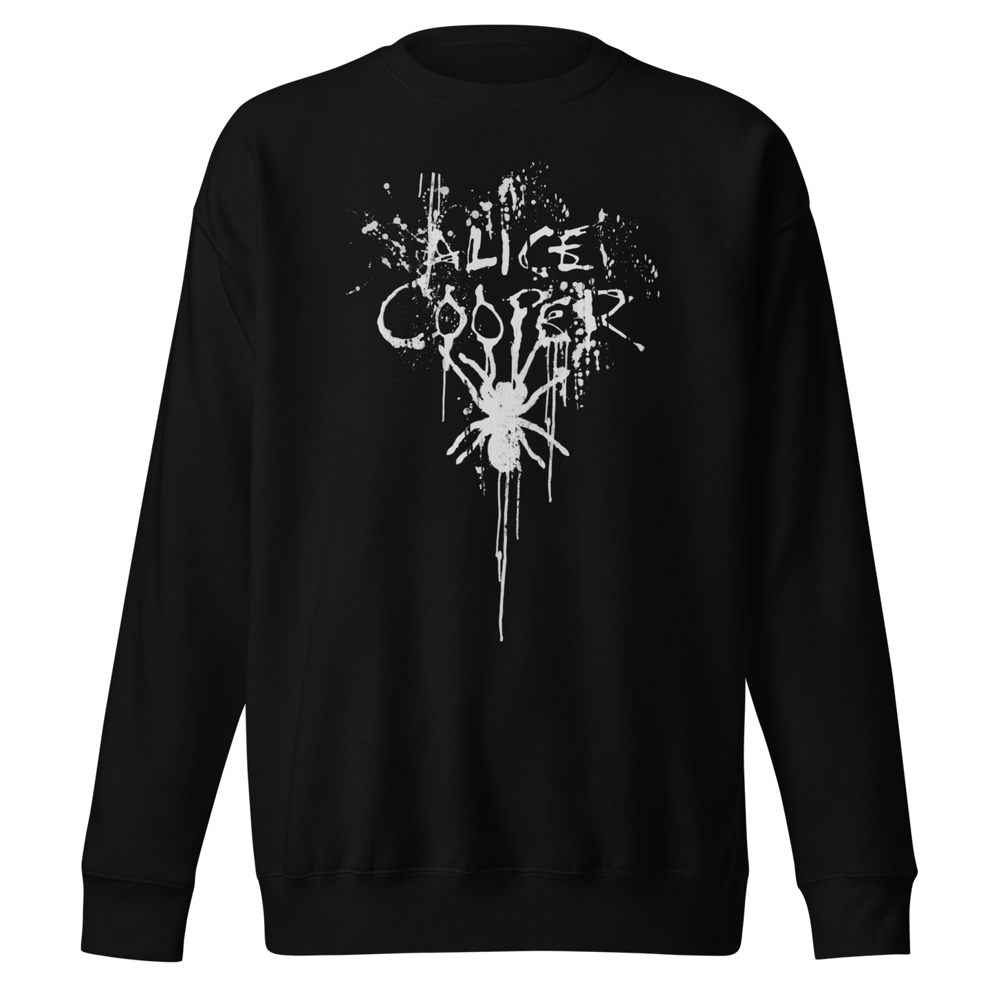 MERCHMOMENT Alice Cooper Spider Drip Jumbo Print Sweatshirt [Apparel]
