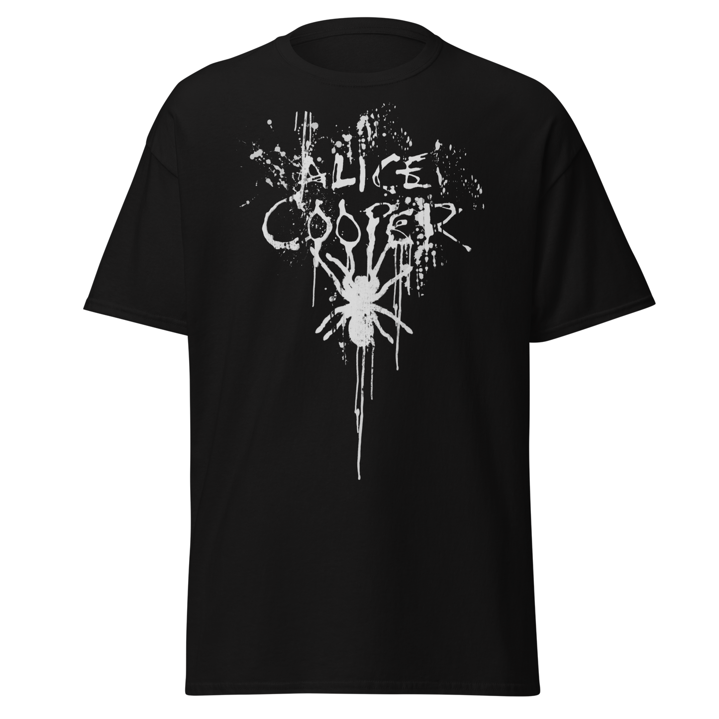 MERCHMOMENT Alice Cooper Spider Drip Jumbo Print T-Shirt [Apparel]