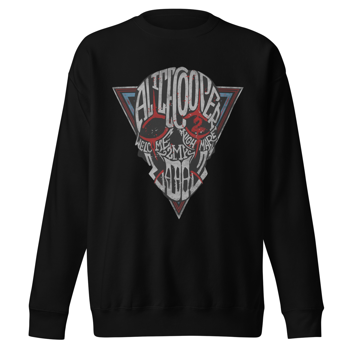 MERCHMOMENT Alice Cooper Welcome 2 My Jumbo Print Sweatshirt [Apparel]