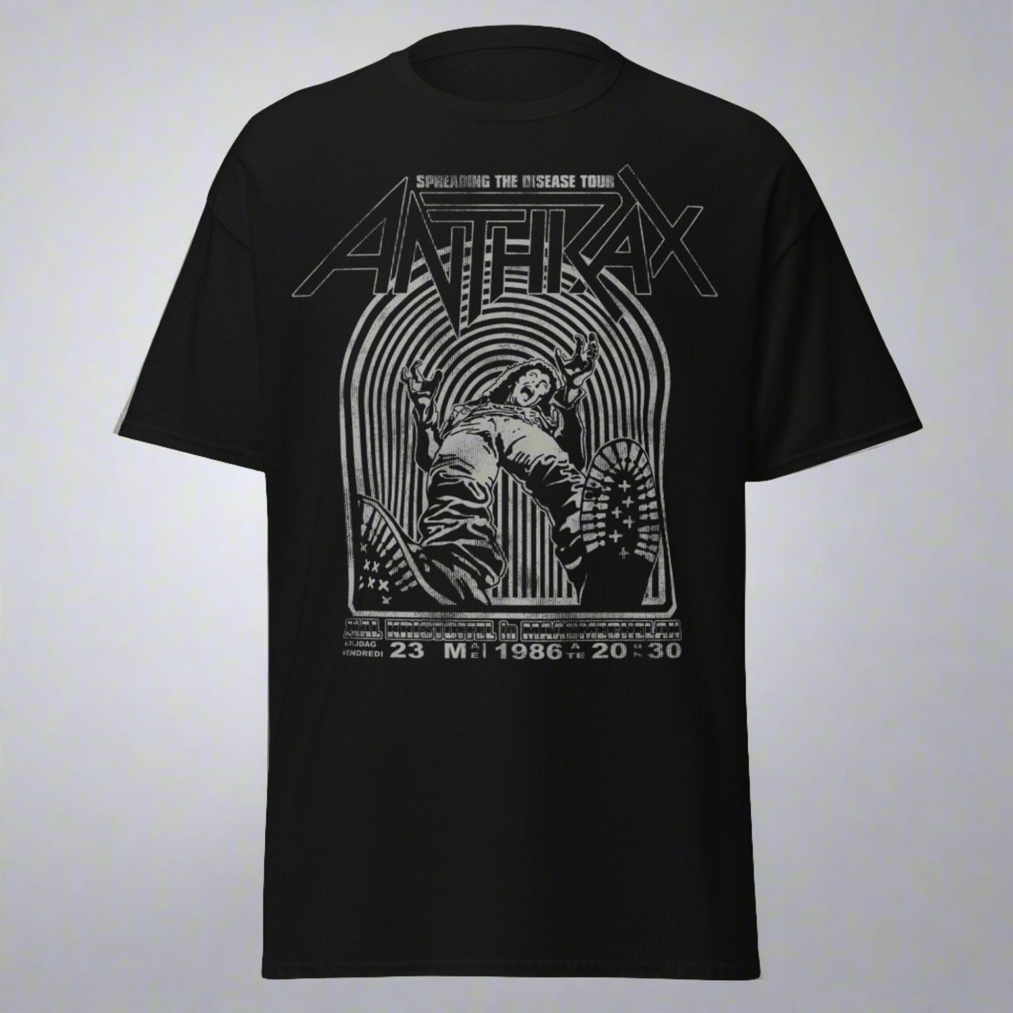 MERCHMOMENT Anthrax - 1986 Tour Jumbo Print T-Shirt [Apparel]