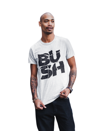 MERCHMOMENT Bush Stacked Logo Jumbo Print T-Shirt [Apparel]