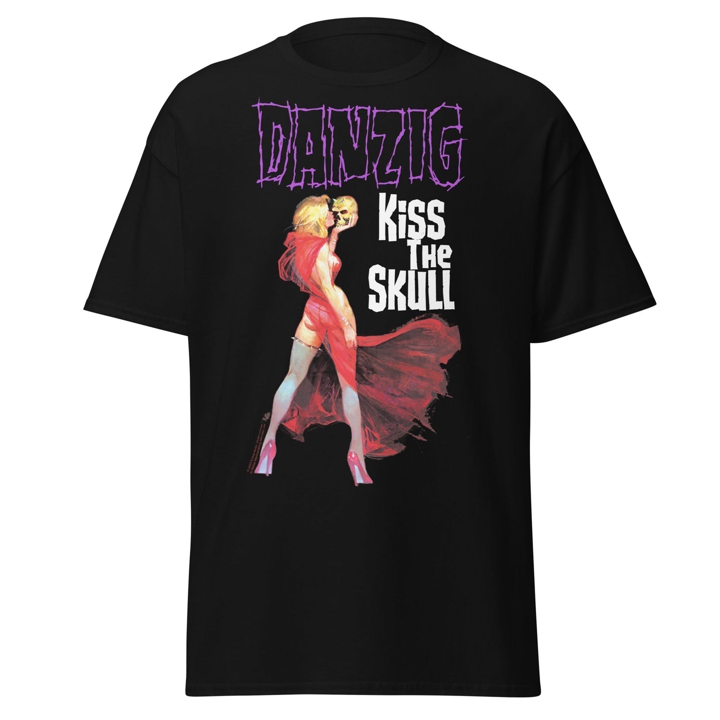MERCHMOMENT Danzig - Kiss the Skull Jumbo Print T-Shirt [Apparel]