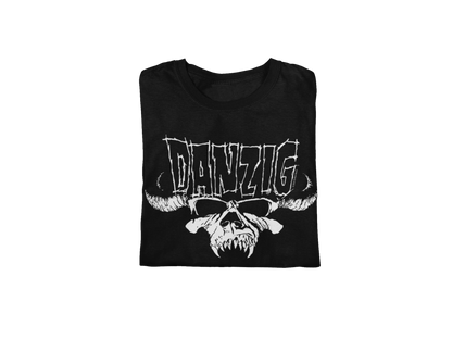 MERCHMOMENT Danzig - Logo Skull Jumbo Print T-Shirt [Apparel]