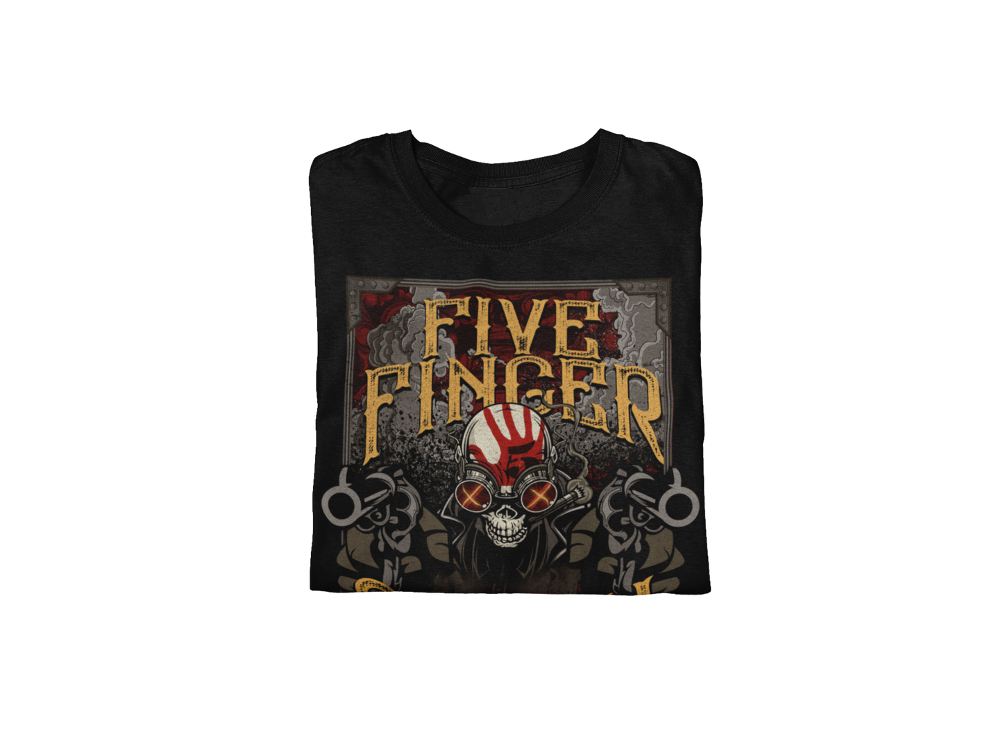 MERCHMOMENT Five Finger Death Punch Barrels Jumbo Print T-shirt [Apparel]