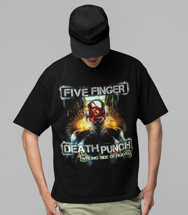 Stakes - Five Finger Death Punch - Bot Heaven Jumbo Print T-Shirt []