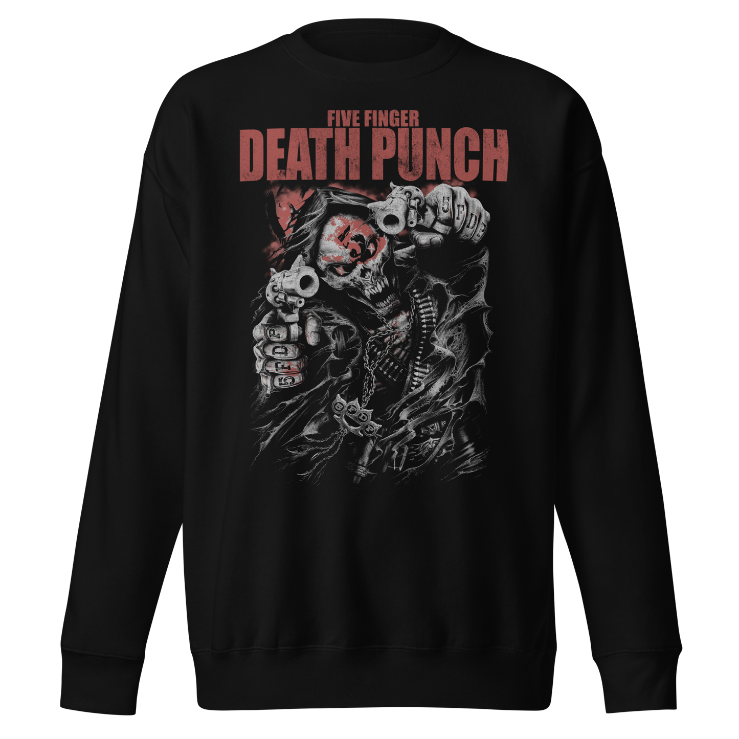 Five Finger Death Punch - Both Barrels Jumbo Print Sweatshirt []