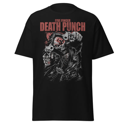 MERCHMOMENT Five Finger Death Punch - Both Barrels Jumbo Print T-Shirt [Apparel]
