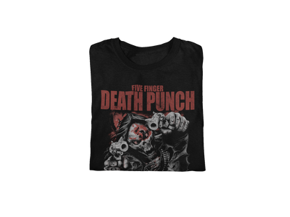MERCHMOMENT Five Finger Death Punch - Both Barrels Jumbo Print T-Shirt [Apparel]