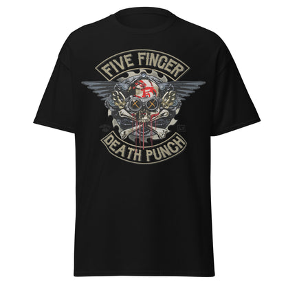 MERCHMOMENT Five Finger Death Punch - Crossbones Jumbo Print T-Shirt [Apparel]
