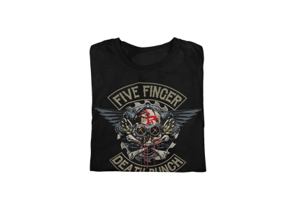 MERCHMOMENT Five Finger Death Punch - Crossbones Jumbo Print T-Shirt [Apparel]