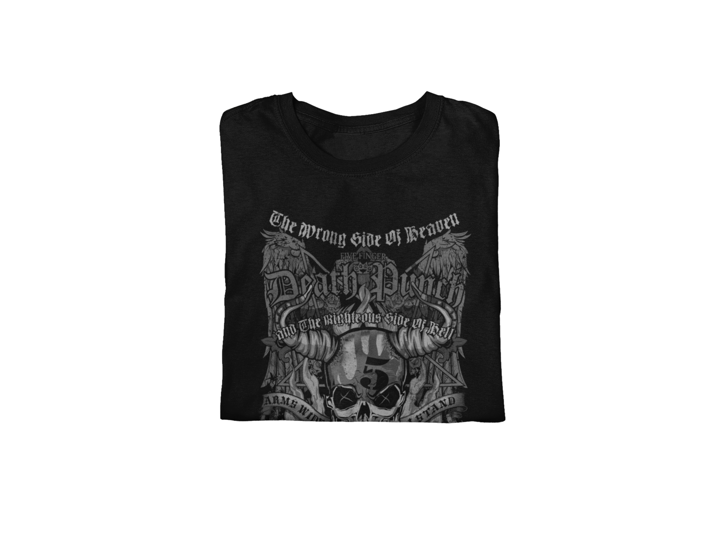 MERCHMOMENT Five Finger Death Punch - Righteous Side of Evil Jumbo Print T-Shirt [Apparel]