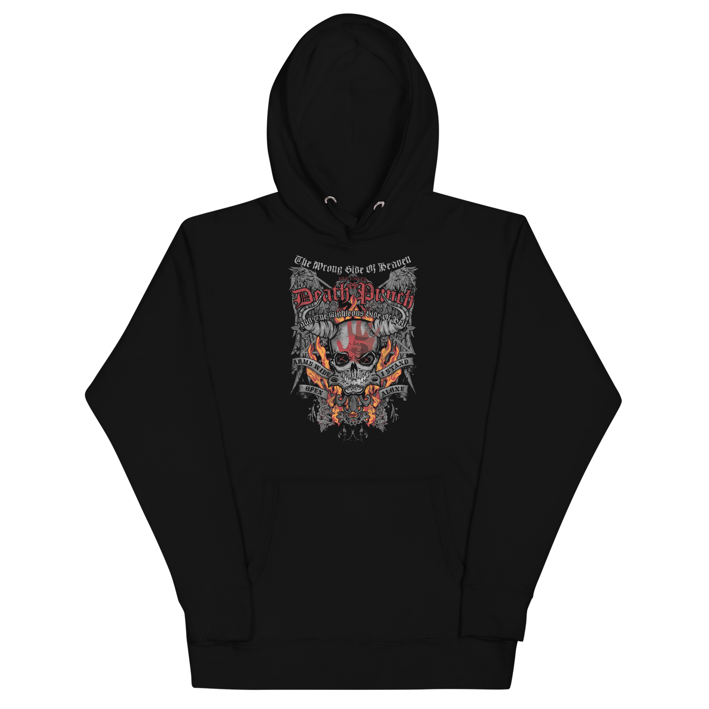 MERCHMOMENT Five Finger Death Punch Wrong or Righteous Classic Hoodie [Apparel]