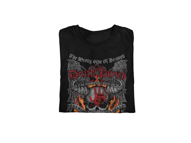 Stakes - Five Finger Death Punch - Wrong or Righteous Jumbo Print T-Shirt []