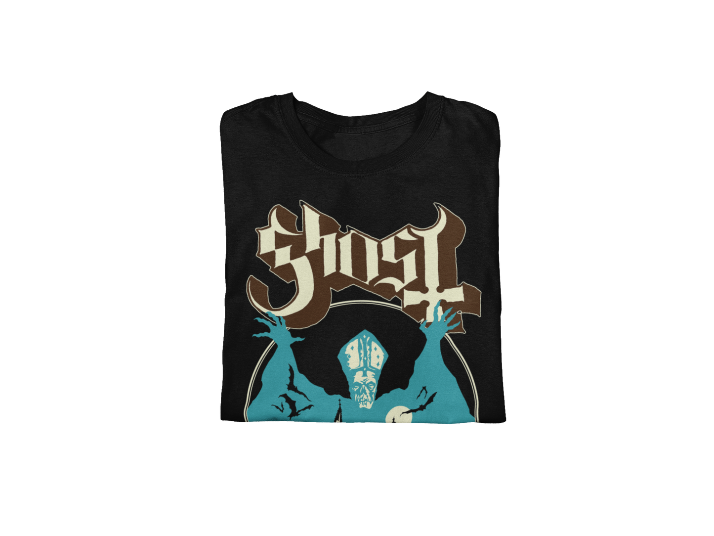 MERCHMOMENT Ghost - Castle Jumbo Print T-Shirt [Apparel]