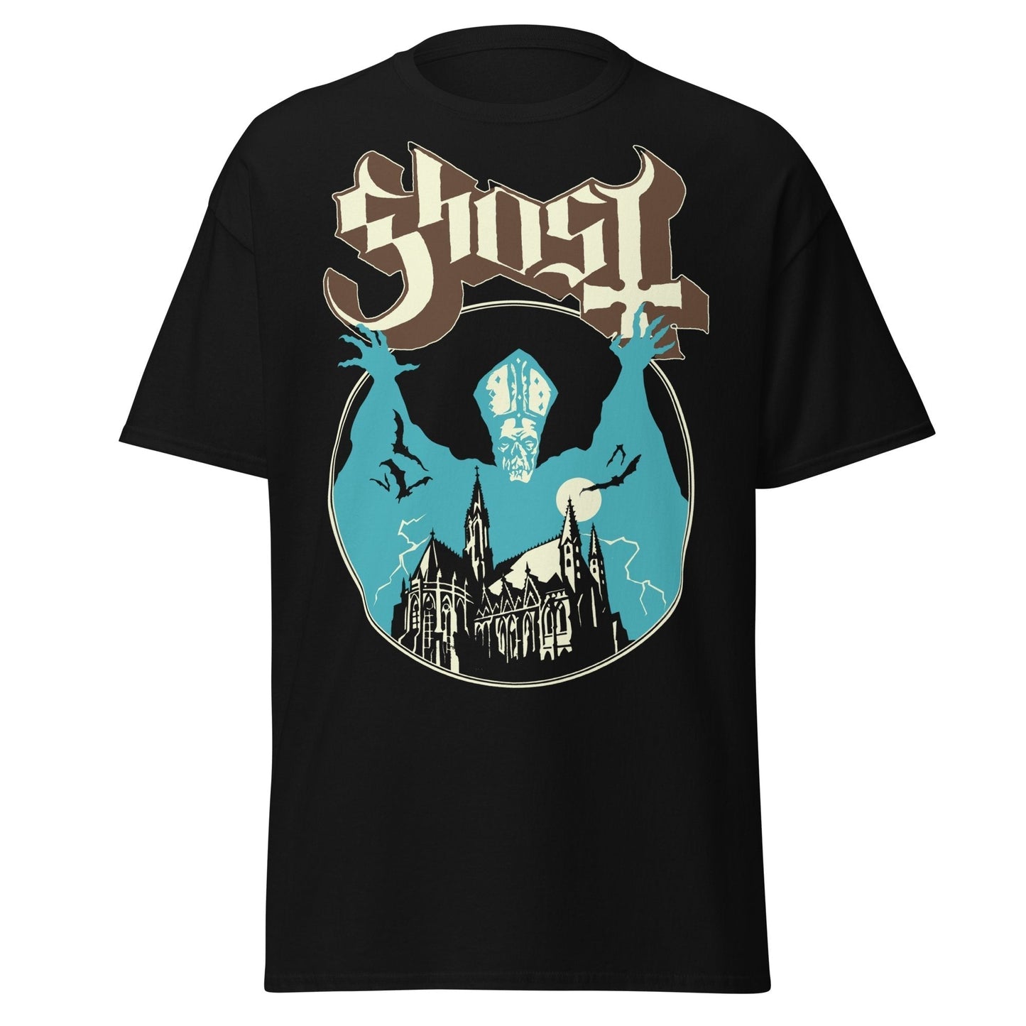 MERCHMOMENT Ghost - Castle Jumbo Print T-Shirt [Apparel]