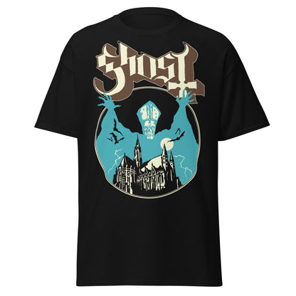 MERCHMOMENT Ghost - Castle Jumbo Print T-Shirt [Apparel]