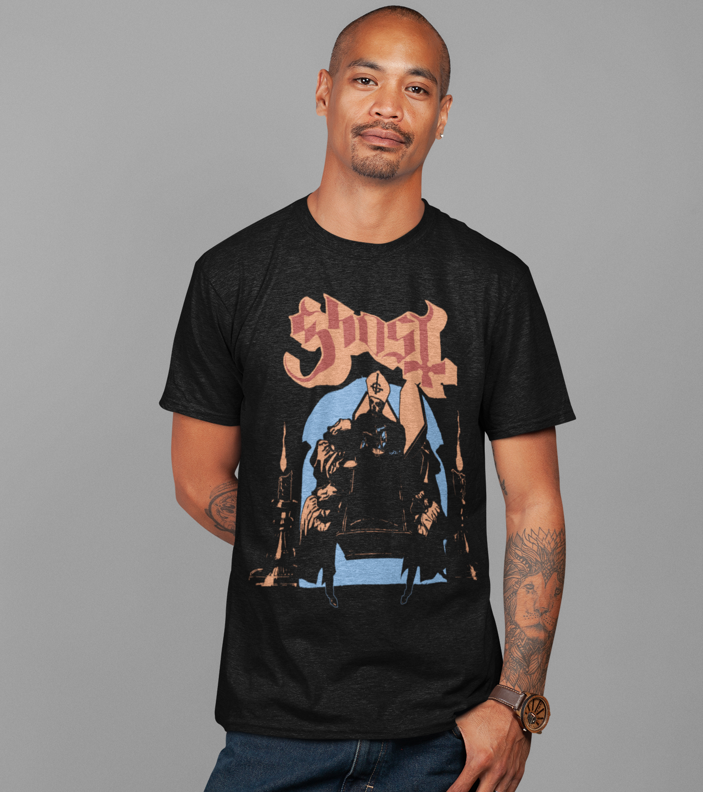 MERCHMOMENT Ghost - Darkness Jumbo Print T-Shirt [Apparel]