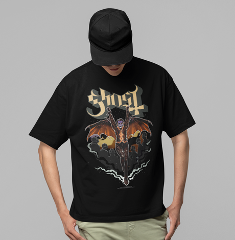 Stakes - Ghost - Fly Over Jumbo Print T-Shirt []