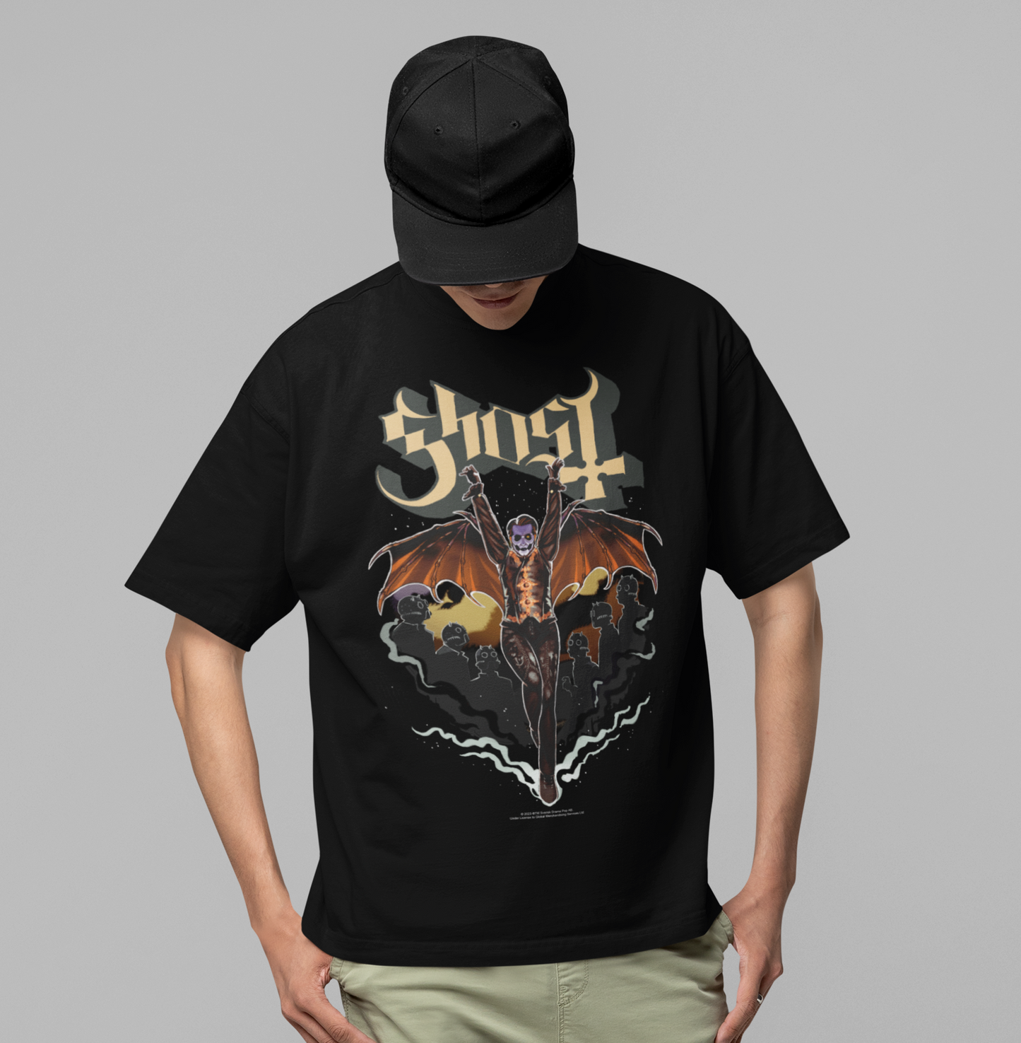 MERCHMOMENT Ghost - Fly Over Jumbo Print T-Shirt [Apparel]