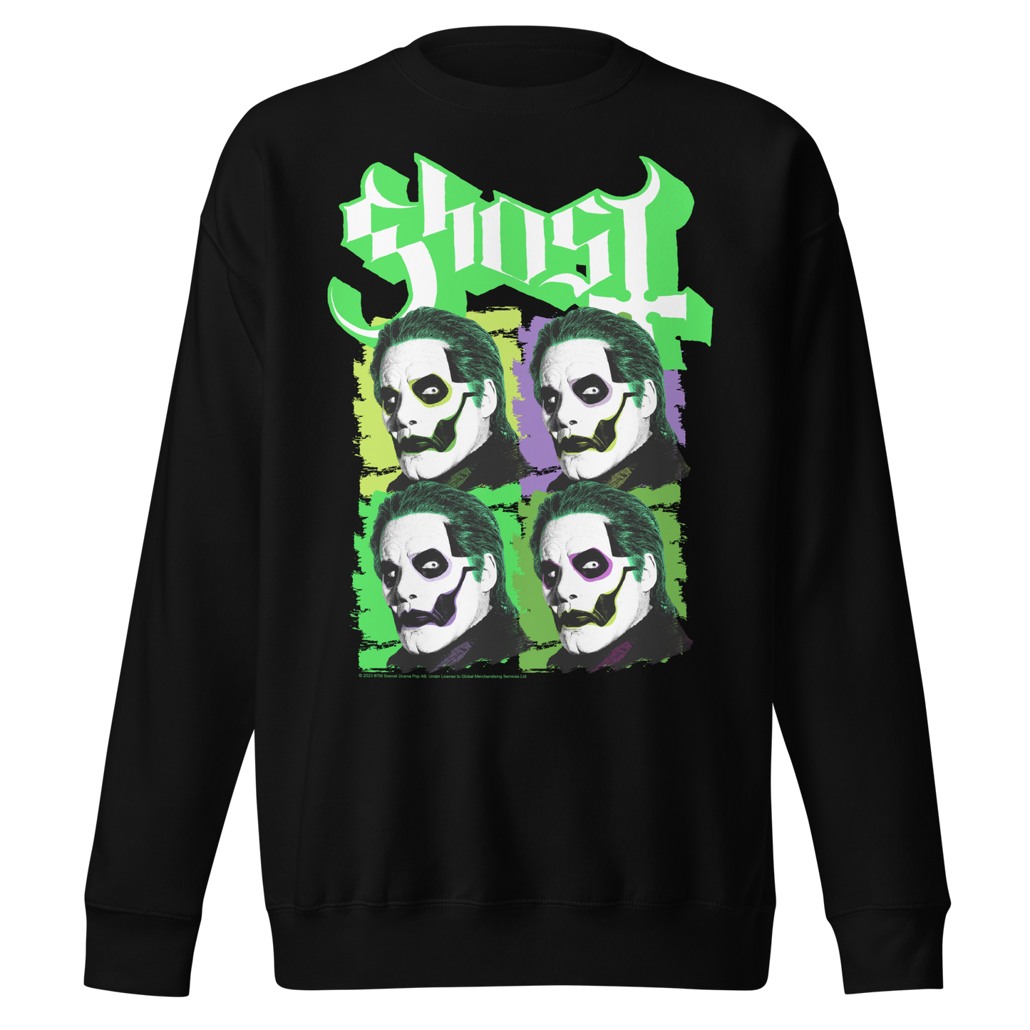 MERCHMOMENT Ghost Green Jokers Jumbo Print Sweatshirt [Apparel]
