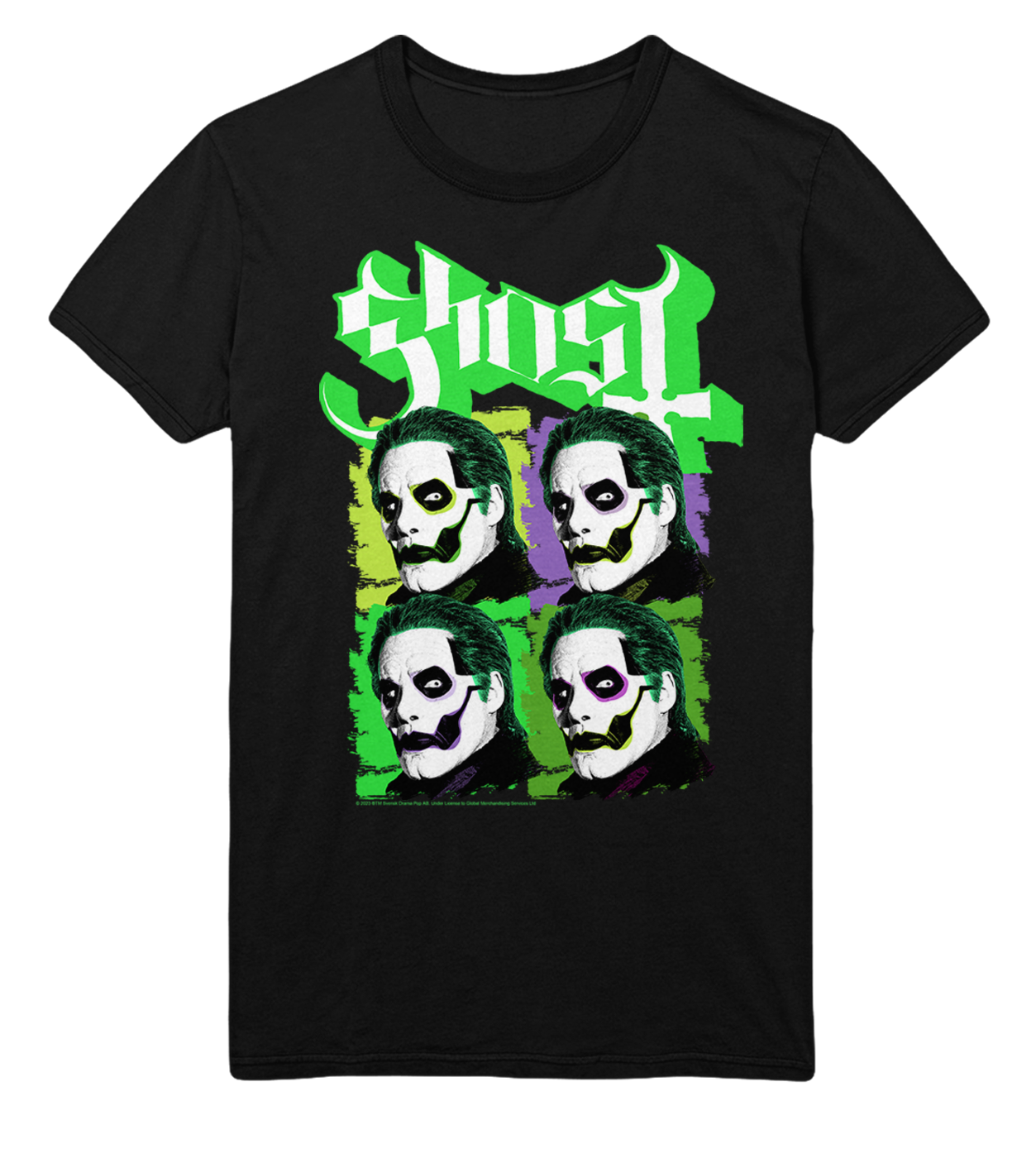 MERCHMOMENT Ghost Green Jokers Jumbo Print T-Shirt [Apparel]