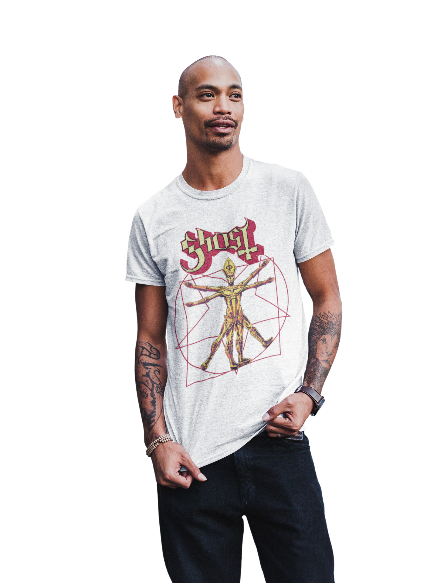 MERCHMOMENT Ghost - In the Machine Jumbo Print T-Shirt [Apparel]