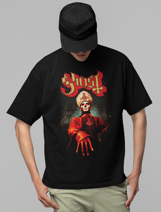 Stakes - Ghost - Kiss the Ring Jumbo Print T-Shirt []