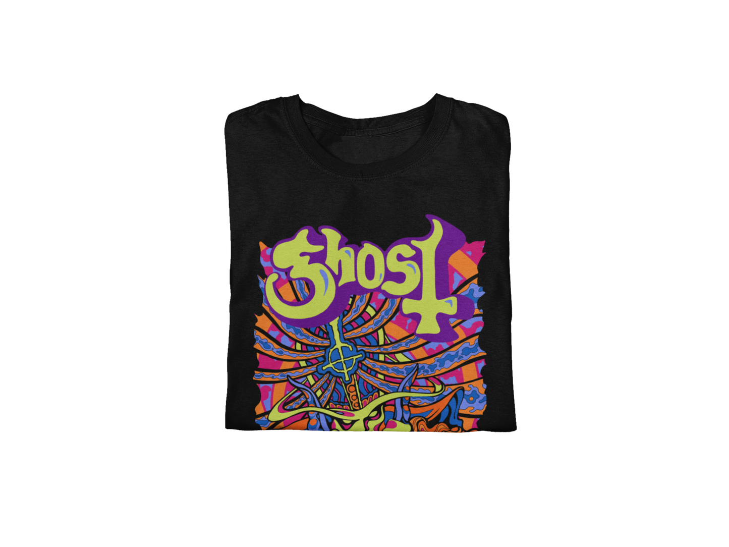 MERCHMOMENT Ghost - Stained Glass Jumbo Print T-Shirt [Apparel]