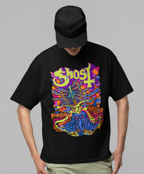 Stakes - Ghost - Stained Glass Jumbo Print T-Shirt []