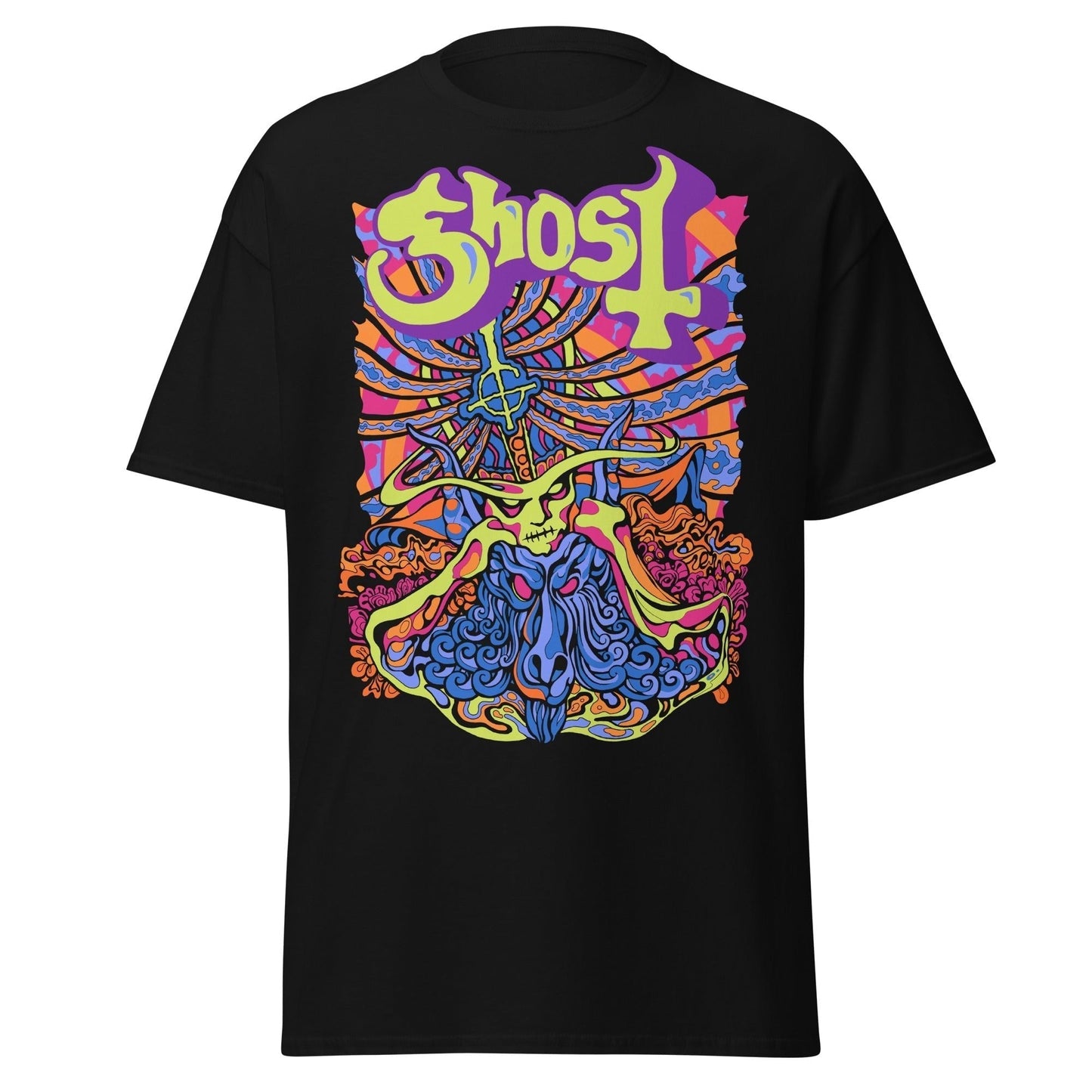 MERCHMOMENT Ghost - Stained Glass Jumbo Print T-Shirt [Apparel]