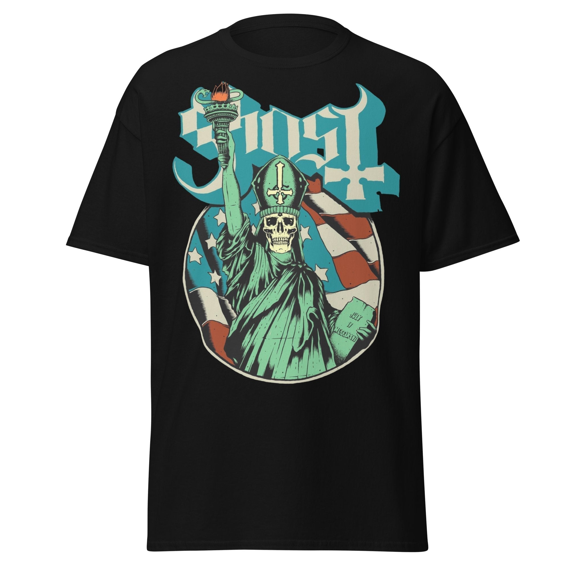 Ghost - Statue of Liberty Jumbo Print T-Shirt []