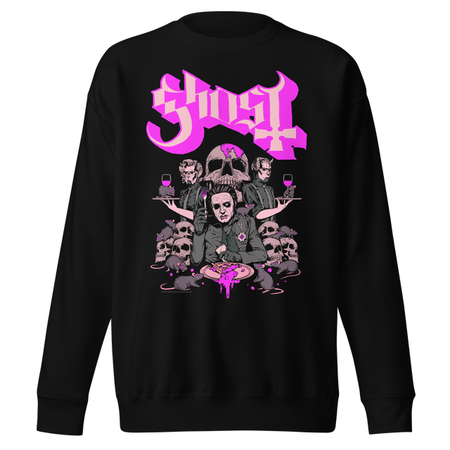 Stakes - Ghost What's for Dinner Jumbo Print Sweatshirt []