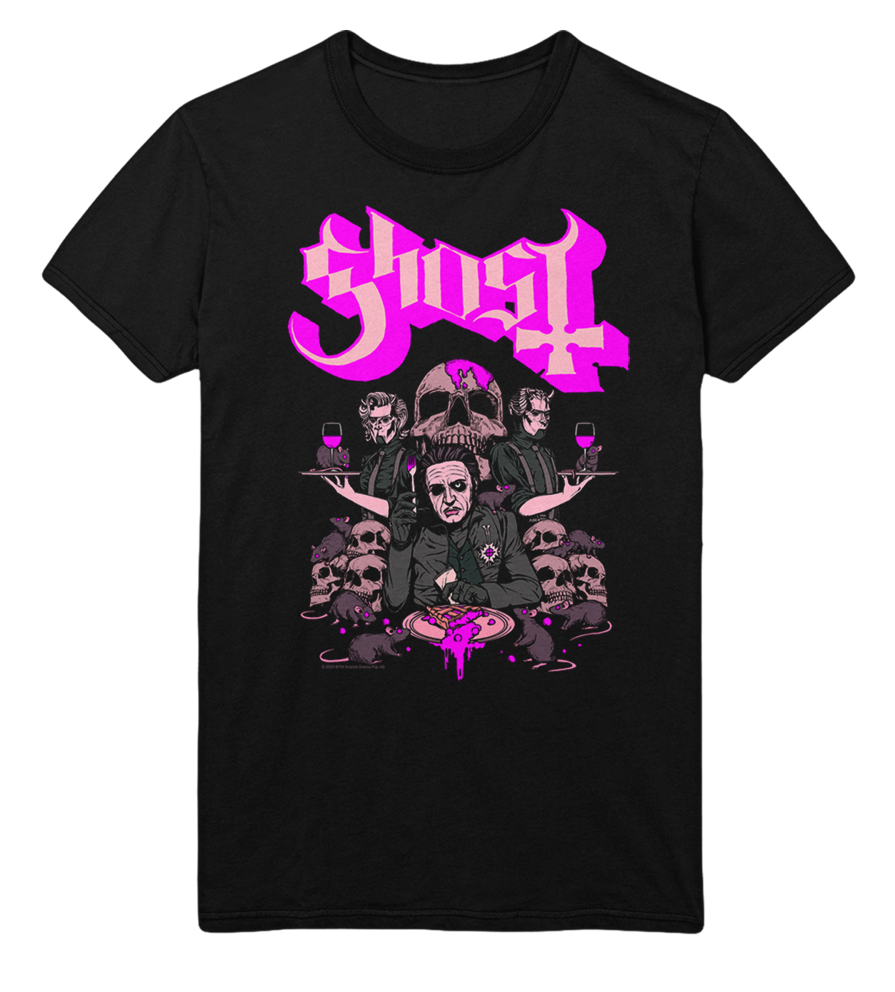 MERCHMOMENT Ghost What's for Dinner Jumbo Print T-Shirt [Apparel]