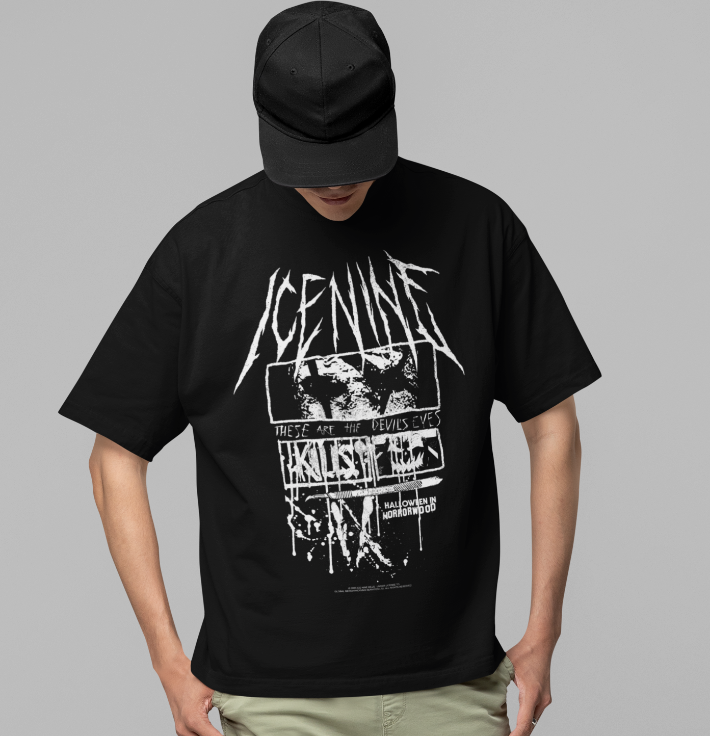 MERCHMOMENT Ice Nine Kills Devil's Eyes Jumbo Print T-shirt [Apparel]