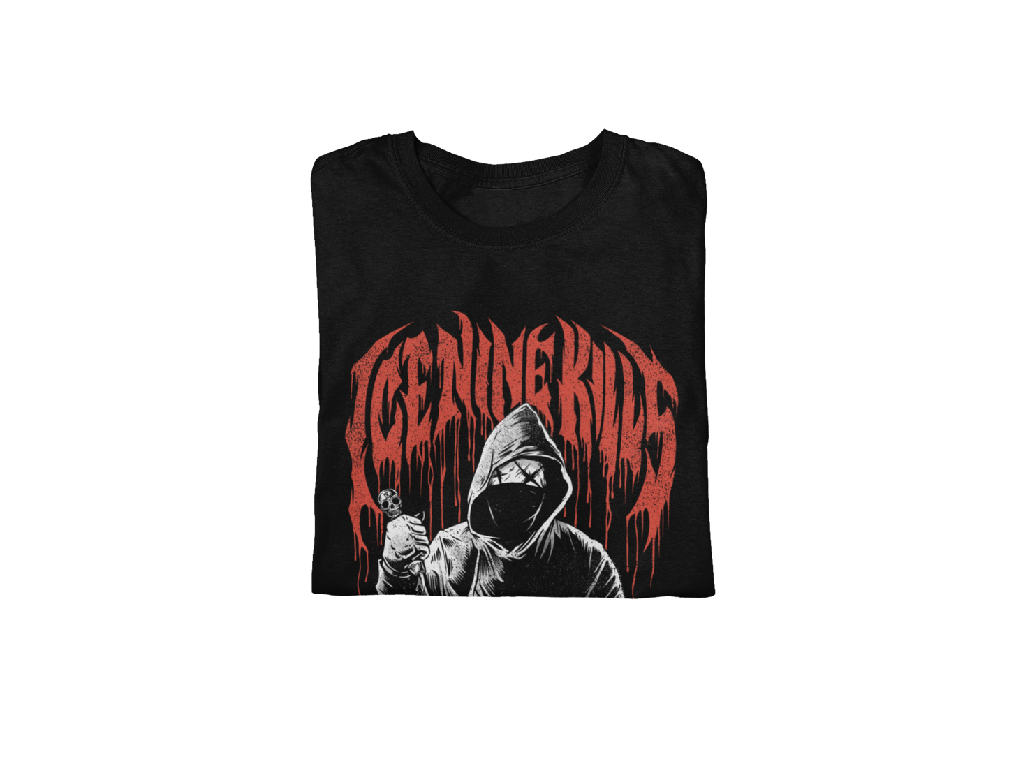 MERCHMOMENT Ice Nine Kills Ix Horrorwood Jumbo Print T-shirt [Apparel]