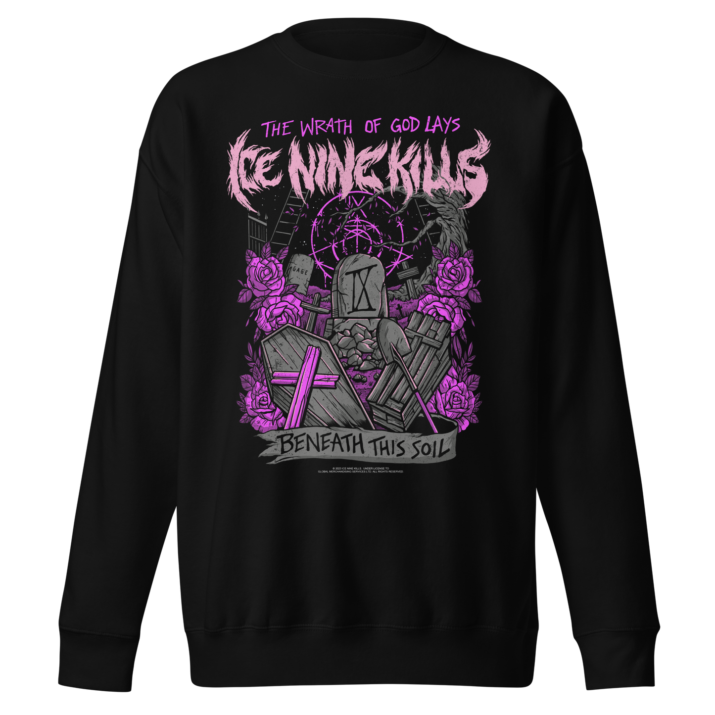Ice Nine Kills Purple Wrath Jumbo Print Sweatshirt []