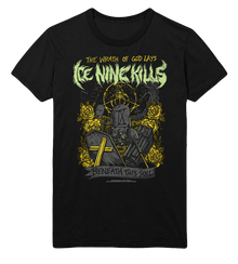 MERCHMOMENT Ice Nine Kills Yellow Wrath Jumbo Print T-Shirt [Apparel]